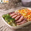 Biodegradable Disposable Rectangle Bagasse Pulp Food Box